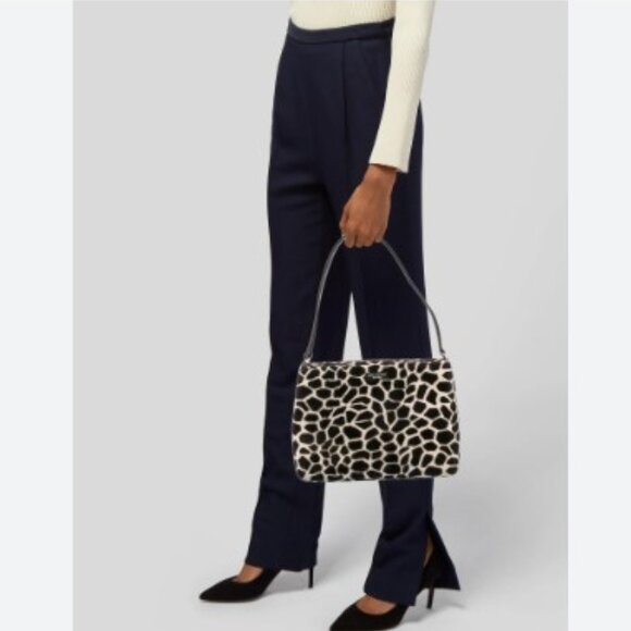 Kate Spade New York Leather Trimmed Animal Print Shoulder Bag - Picture 3 of 11